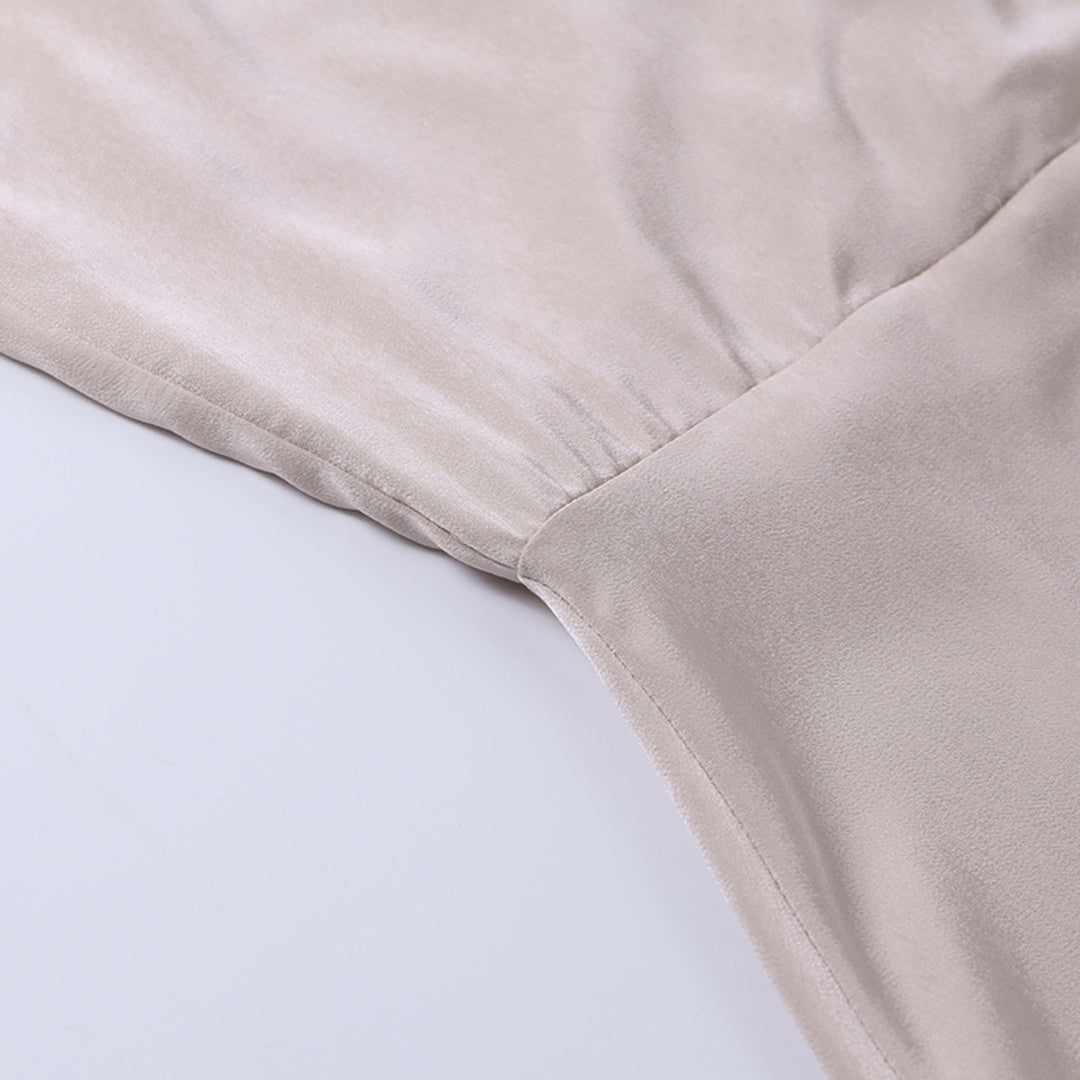 Robe Midi Femme Chic en Coton avec Fente Haute 7