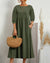 Robe Midi Femme Confortable avec Manches Lanternes 10