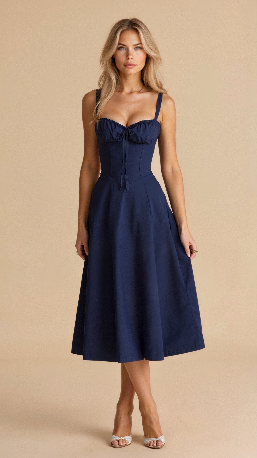 Robe Midi Femme Corset Chic 10