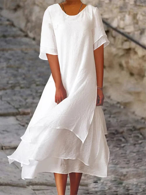 Robe Midi Femme Élégante 0