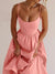 Robe Midi Femme Tissé à Bretelles Spaghetti Décolleté U Chic 3