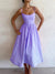 Robe Midi Femme Tissé à Bretelles Spaghetti Décolleté U Chic 4