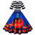 Robe Midi Vintage Halloween Motif Citrouille 1