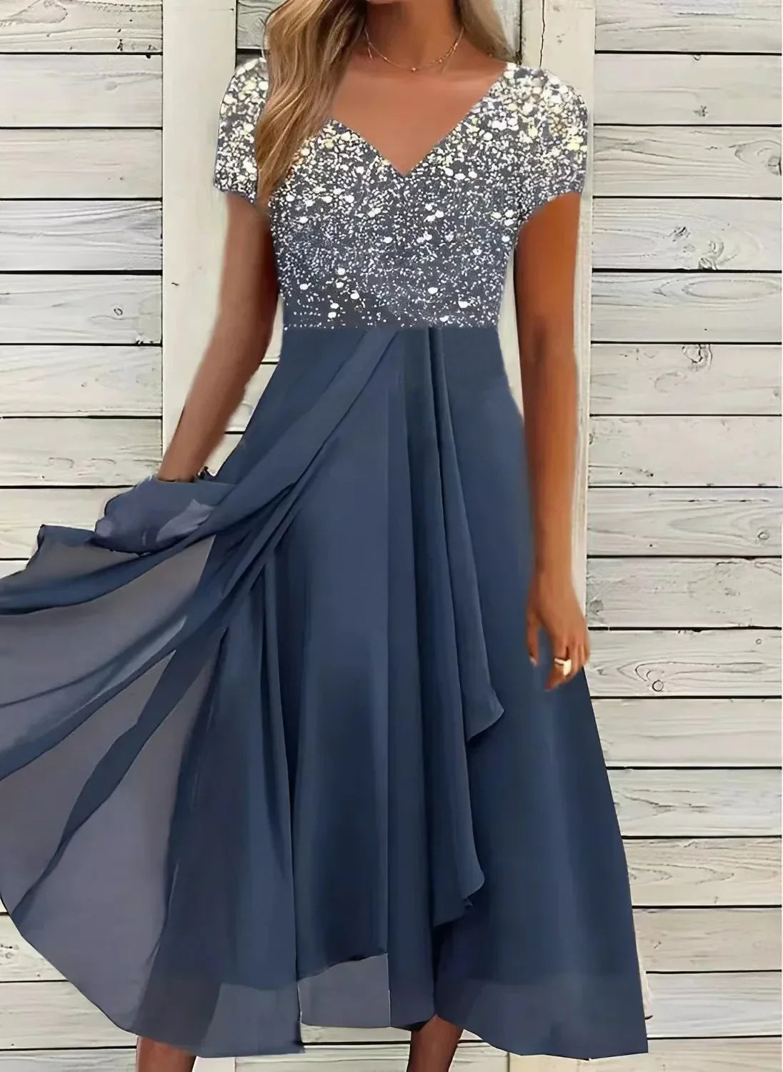 Robe Midi à Motif Fleuri pour Femmes 4