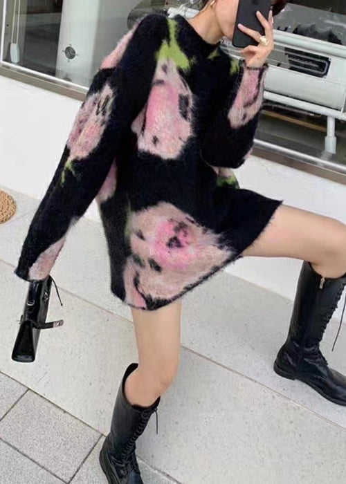 Robe Midi en Tricot Coton pour Femme à Col Rond 3