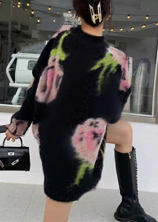 Robe Midi en Tricot Coton pour Femme à Col Rond 4