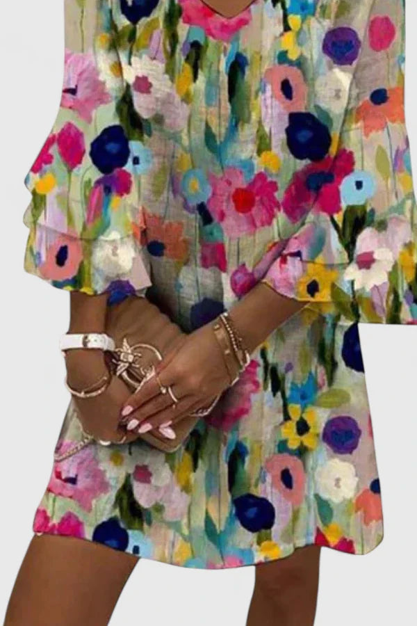 Robe Mini Femme Imprimé Floral 1