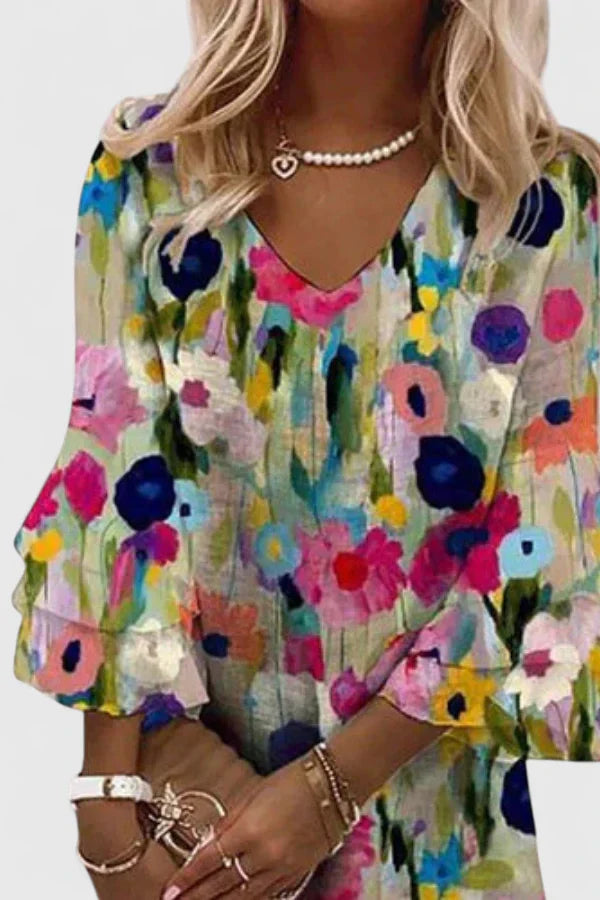 Robe Mini Femme Imprimé Floral 2