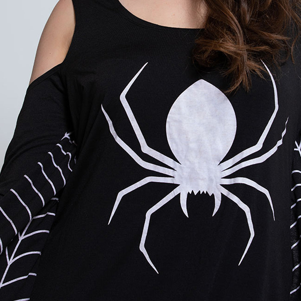 Robe Mini Halloween Gothique Araignée 5