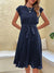 Robe Mini Plissée à Manches Courtes pour Femme 5