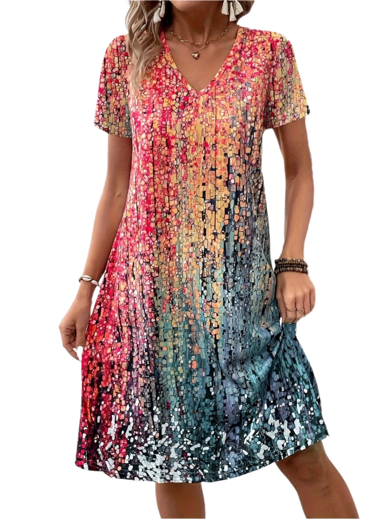 Robe Moderne pour Femmes Chic en Tissu Doux 0