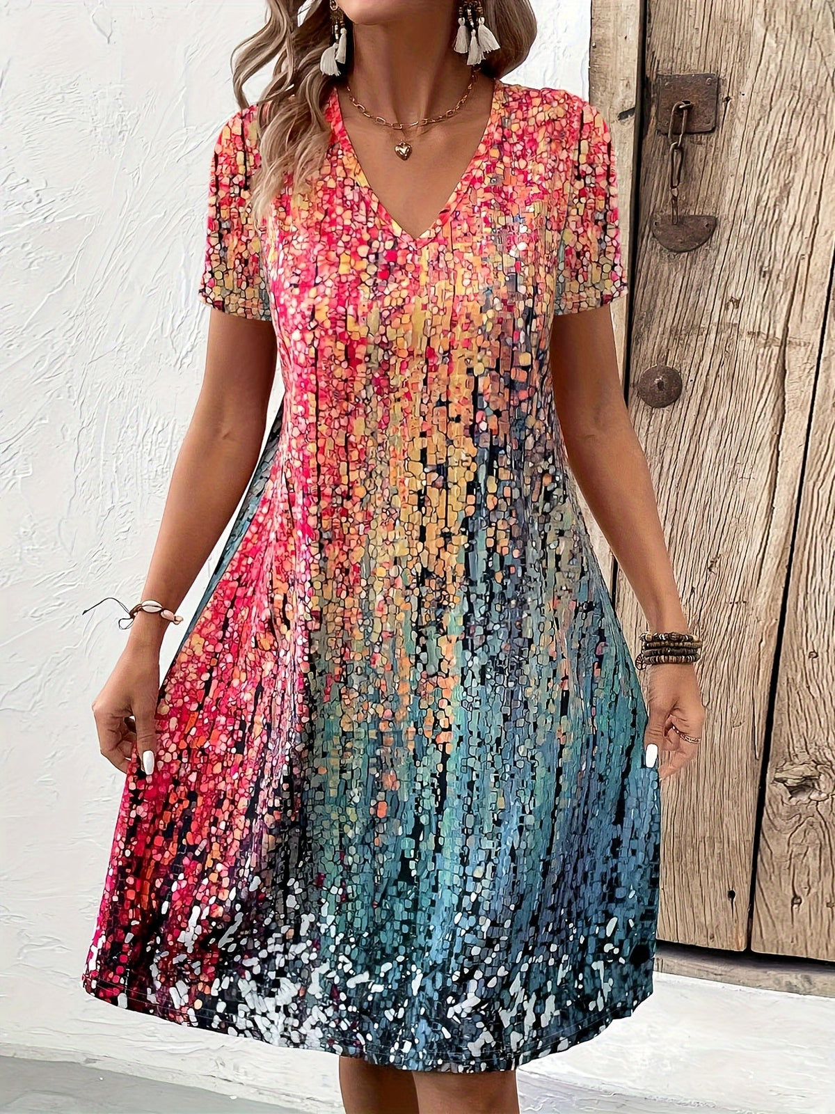 Robe Moderne pour Femmes Chic en Tissu Doux 3