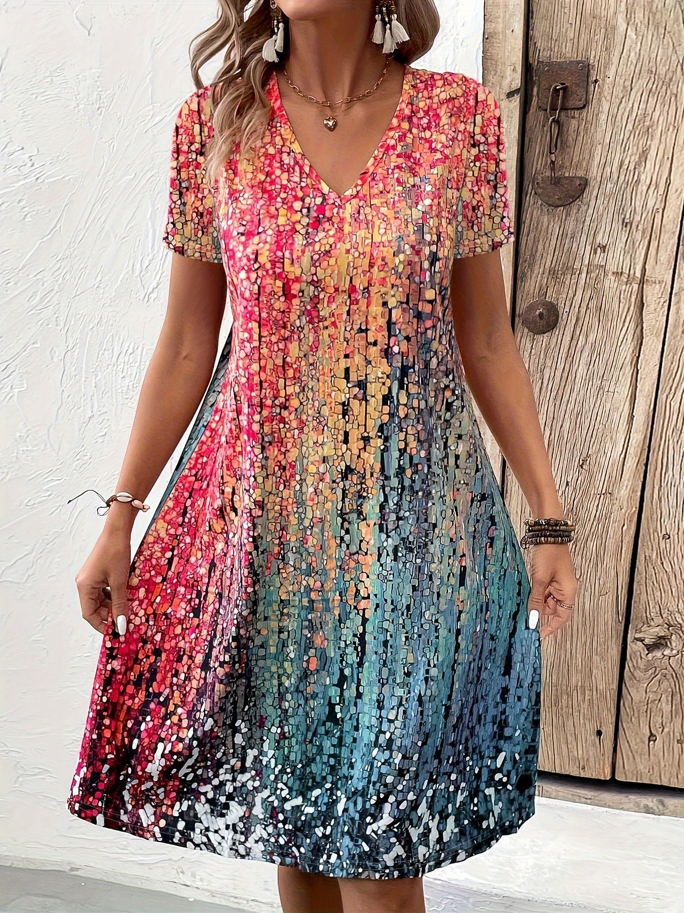 Robe Moderne pour Femmes Chic en Tissu Doux 3