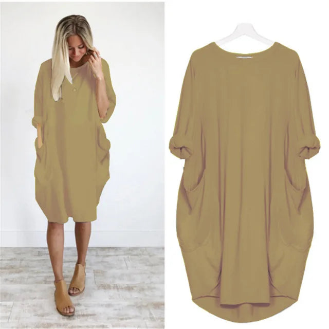 Robe Oversized Femme en Tissu Léger 10
