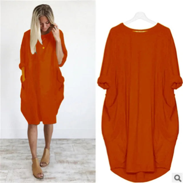 Robe Oversized Femme en Tissu Léger 11