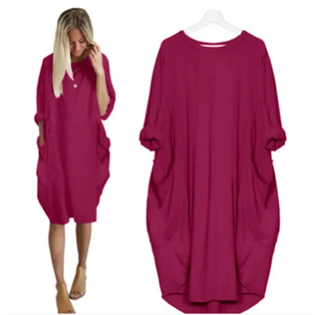Robe Oversized Femme en Tissu Léger 12