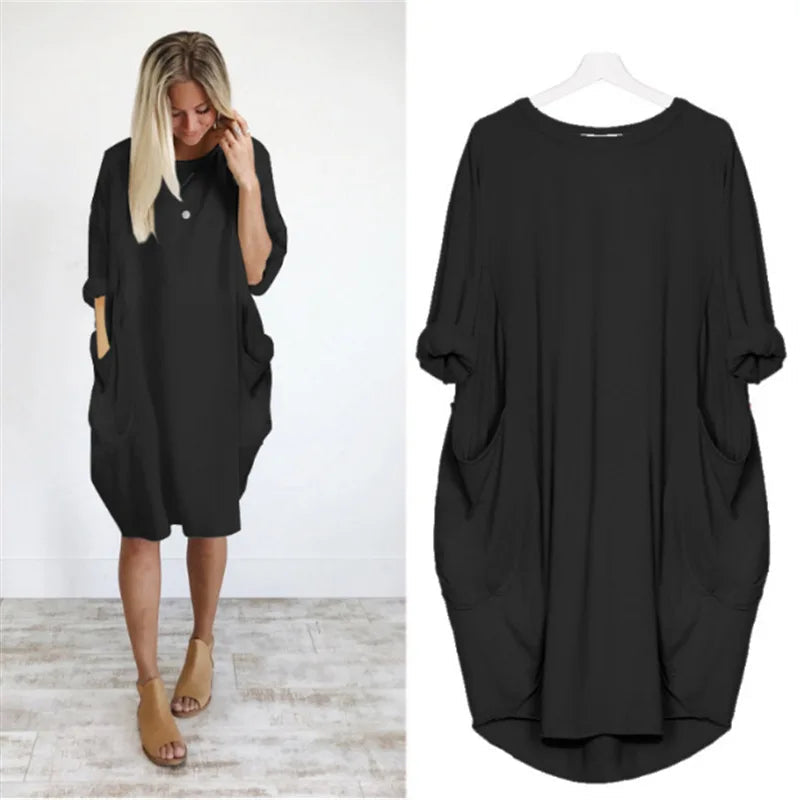 Robe Oversized Femme en Tissu Léger 1