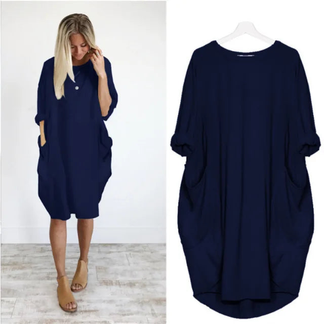 Robe Oversized Femme en Tissu Léger 3