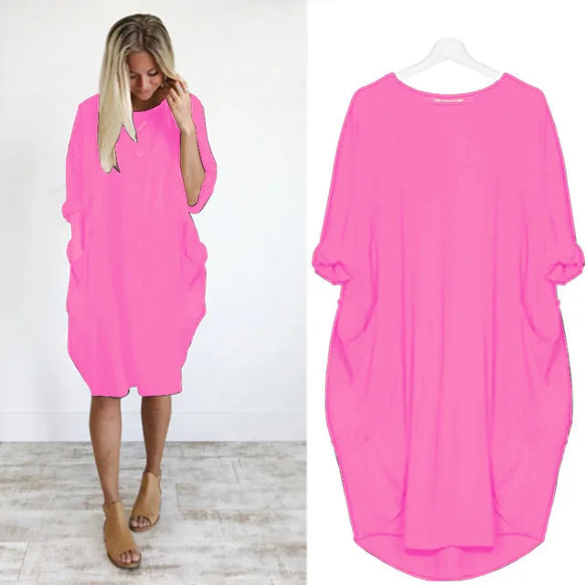 Robe Oversized Femme en Tissu Léger 4