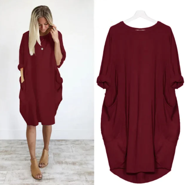 Robe Oversized Femme en Tissu Léger 6