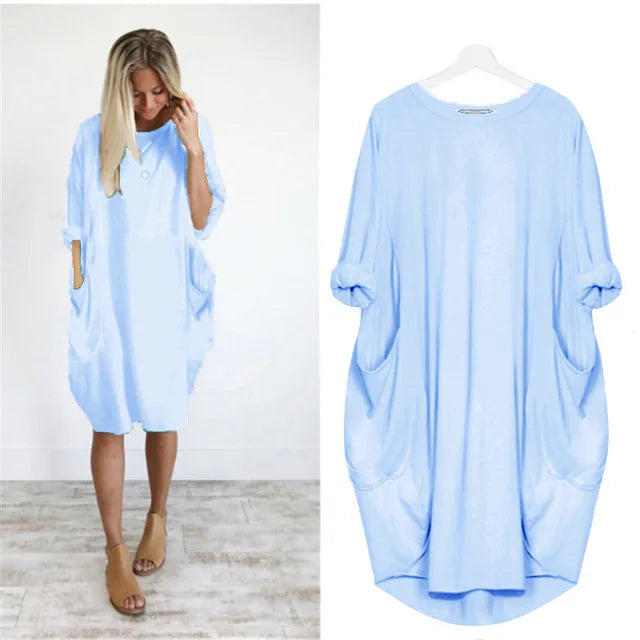 Robe Oversized Femme en Tissu Léger 7