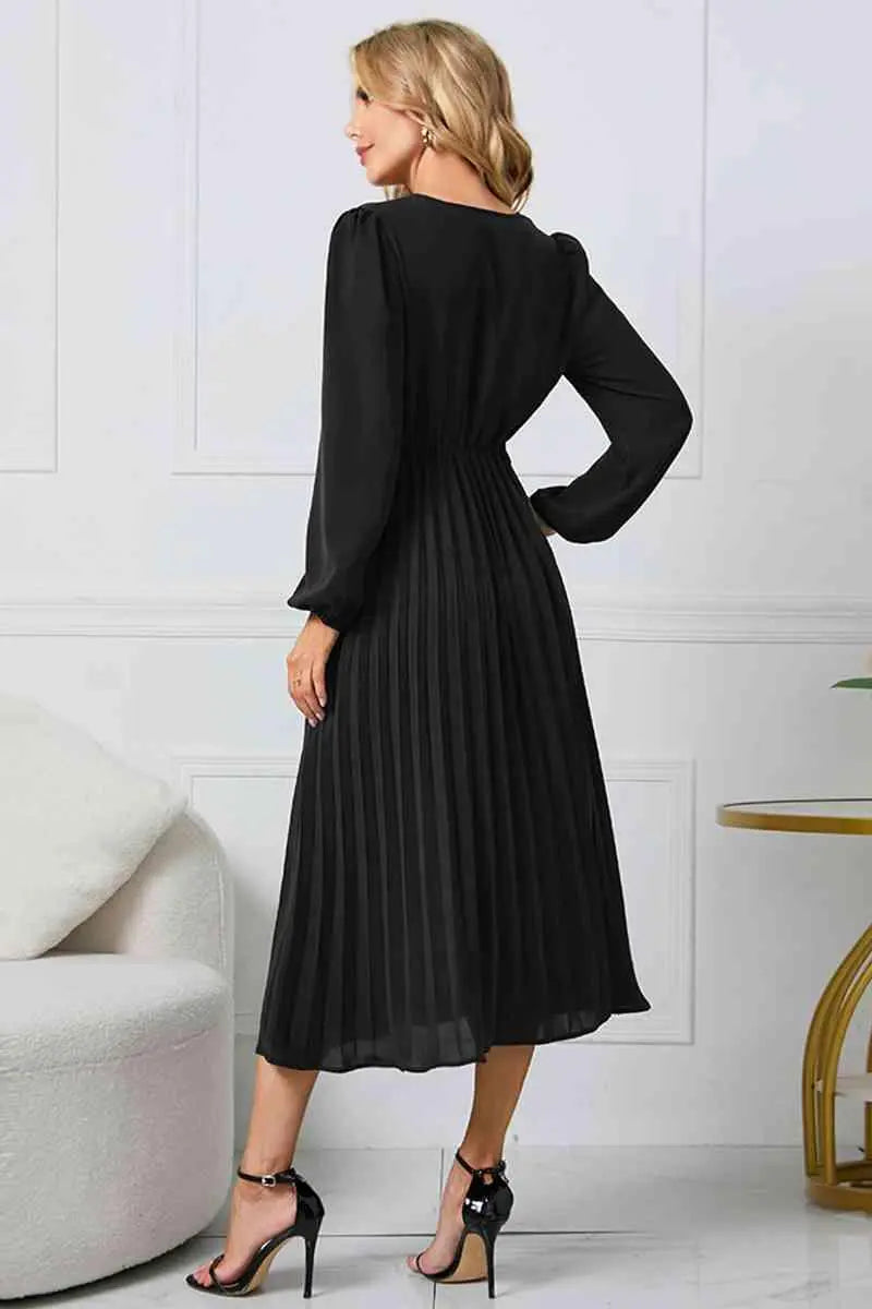 Robe Plissée Femme Chic 1