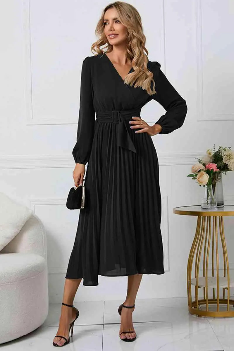 Robe Plissée Femme Chic 2