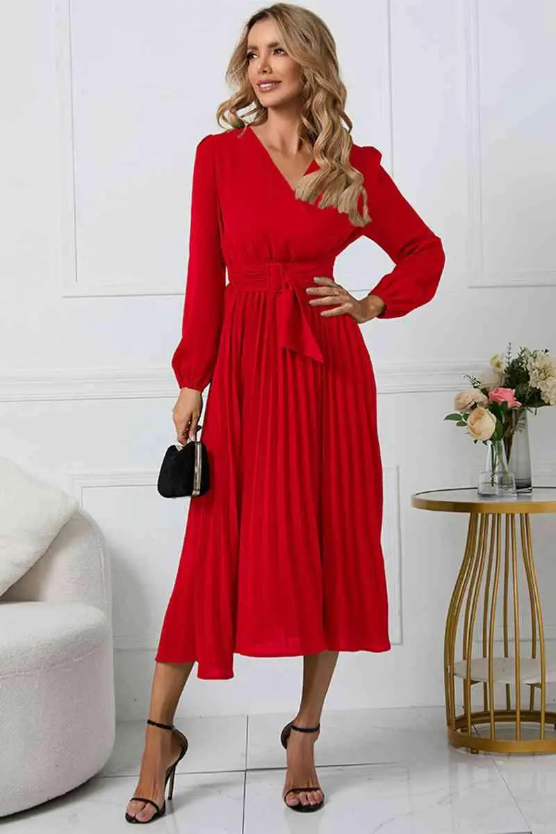 Robe Plissée Femme Chic 3