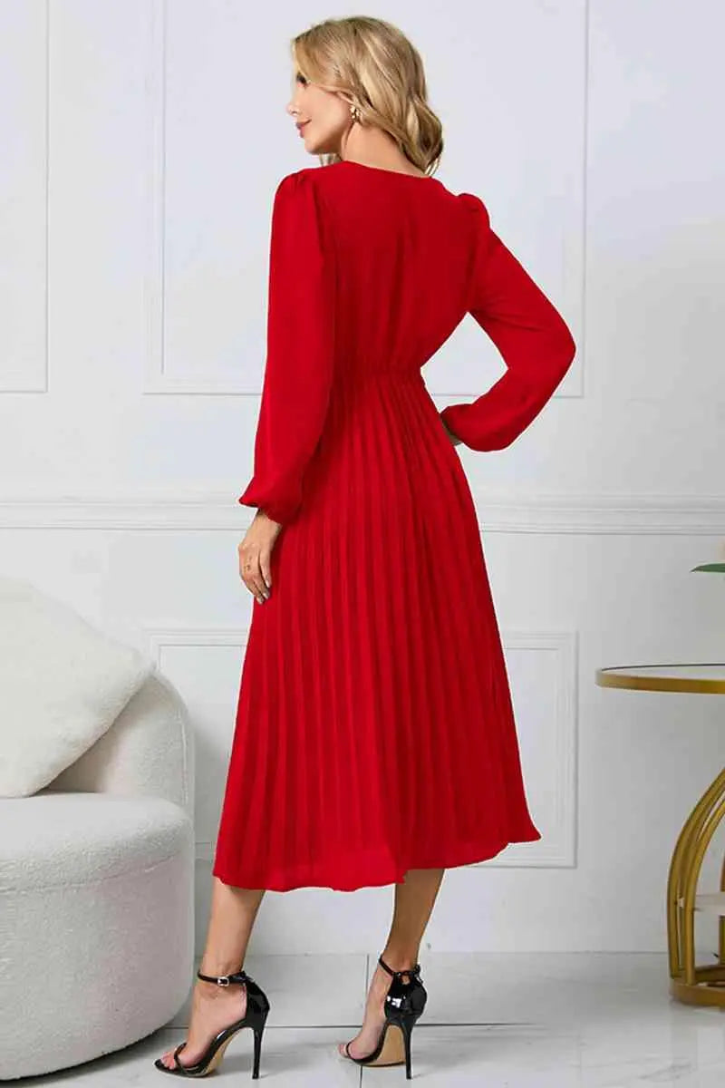 Robe Plissée Femme Chic 4