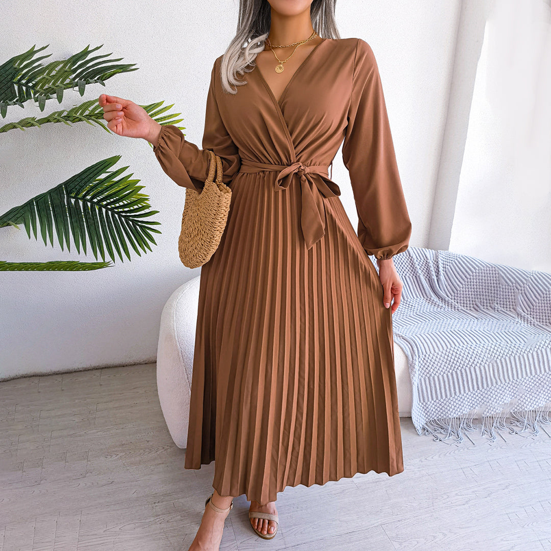 Robe Plissée pour Femmes Chic 1