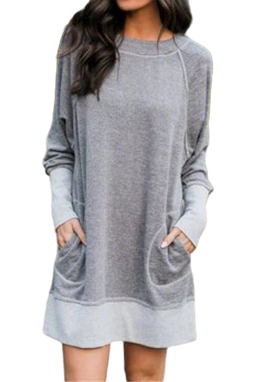 Robe Pull Décontractée avec Poches pour Femme 0