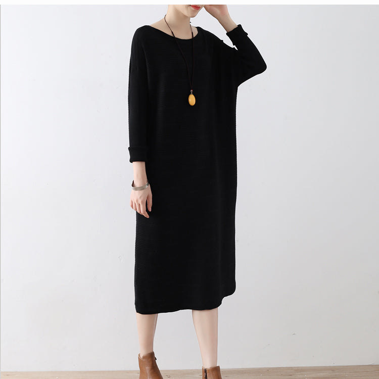 Robe Pull Femme Longue Style Tricot Grande Taille 1