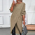 Robe Pull Femme Tricotée Chic Mi-Mollet 3