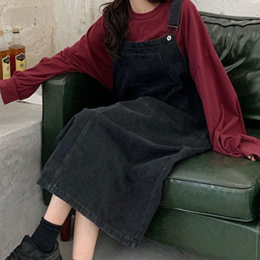 Robe Salopette Décontractée Style Vintage 7