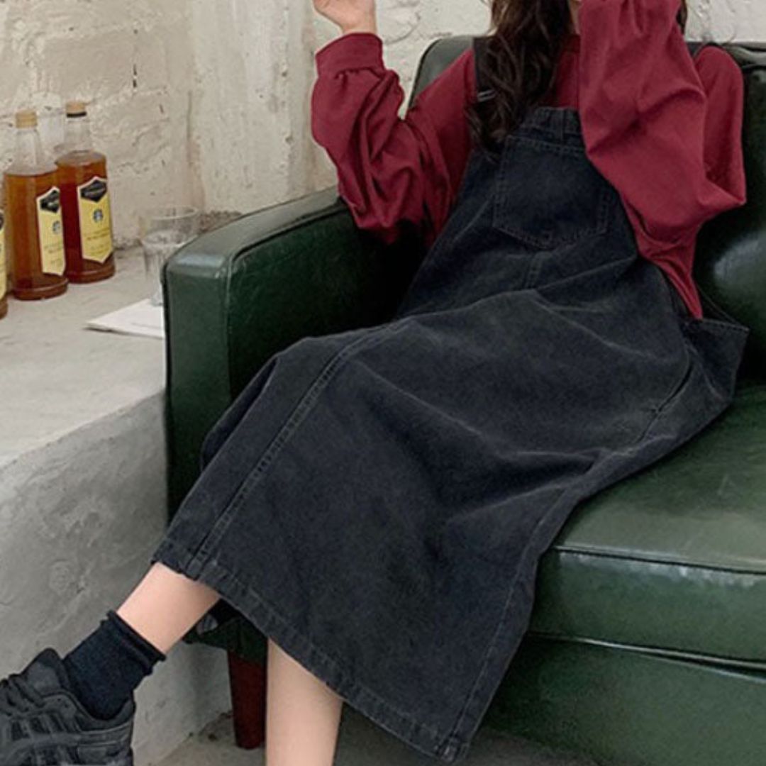 Robe Salopette Décontractée Style Vintage 8