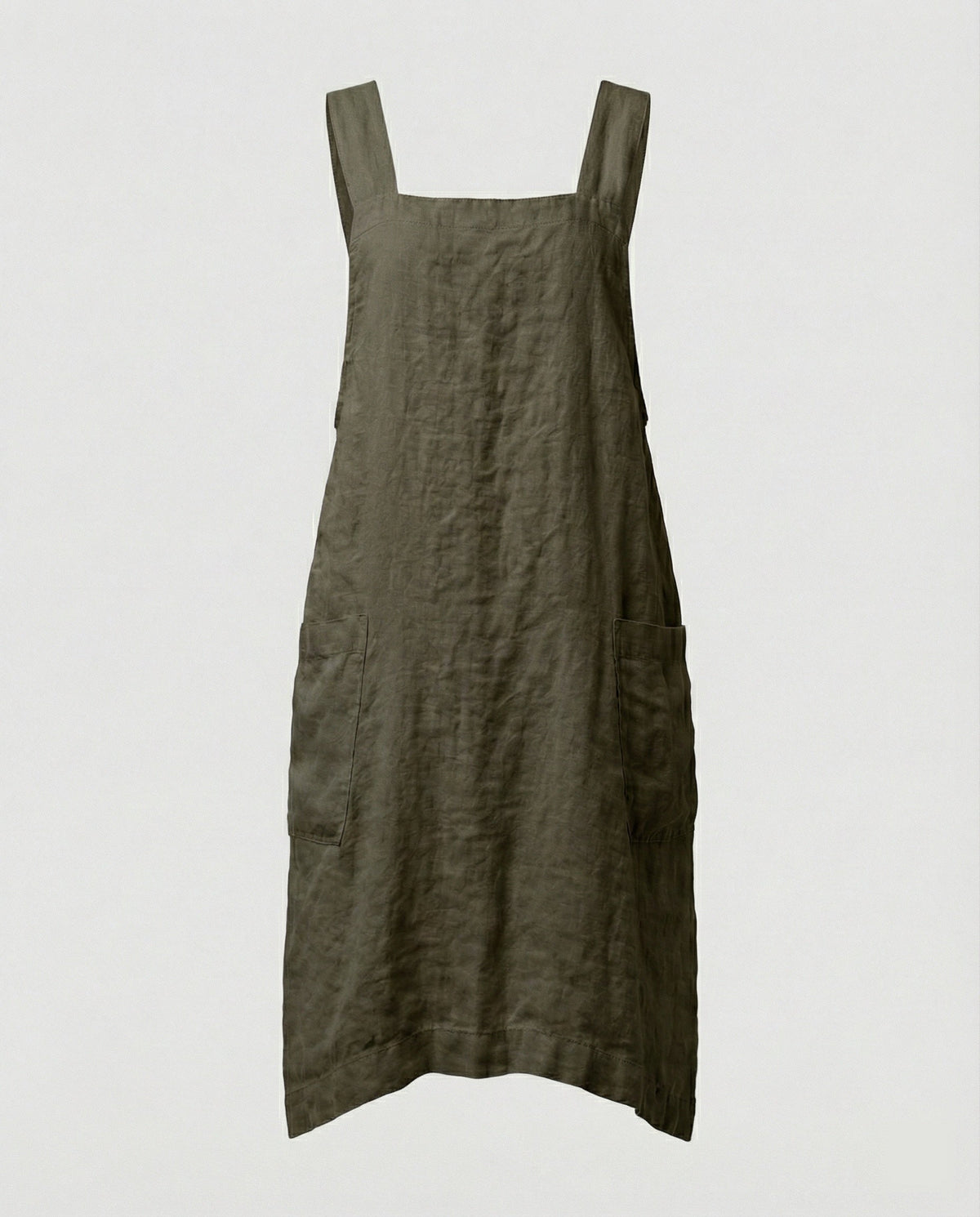 Robe Tablier Femme Moderne avec Dos Croisé et Poches Pratiques 5
