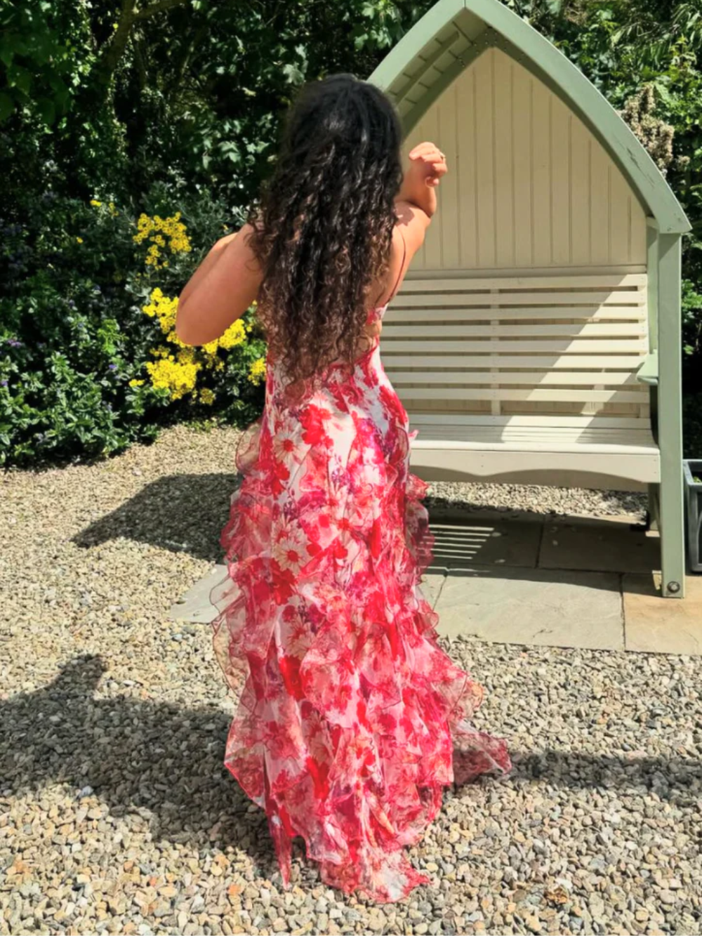 Robe à Fleurs à Volants pour Femmes 7