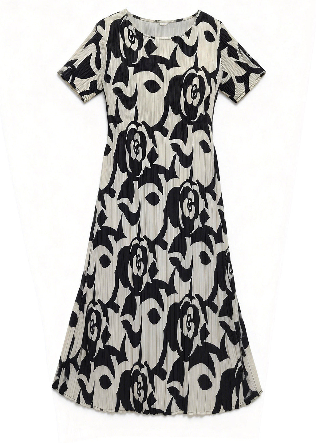 Robe ample à col rond pour femmes style estival 4