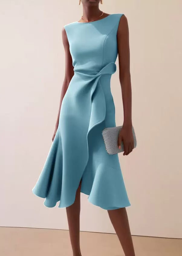 Robe asymétrique sans manches pour femme 1