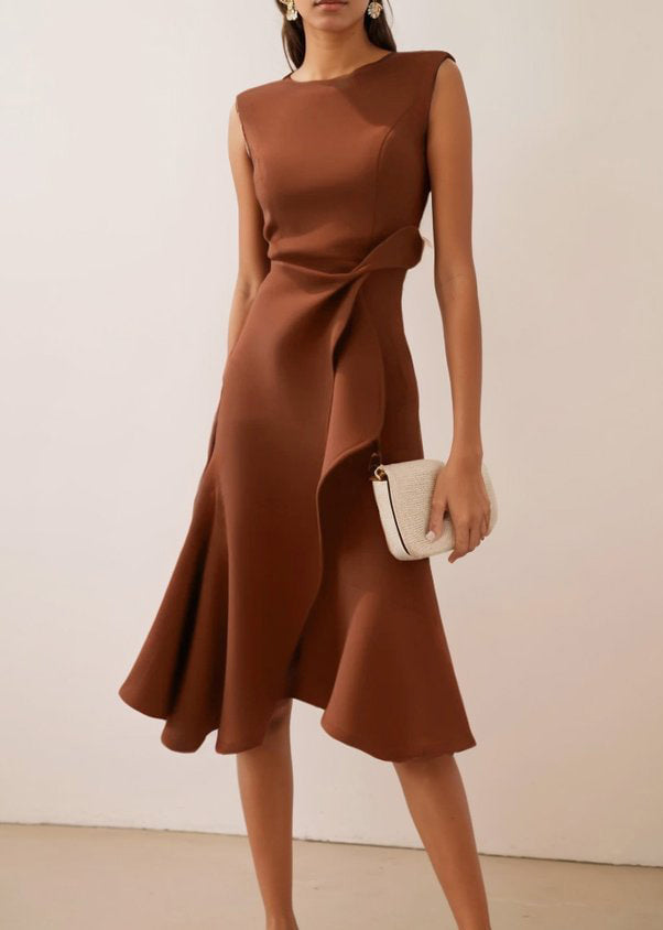 Robe asymétrique sans manches pour femme 4