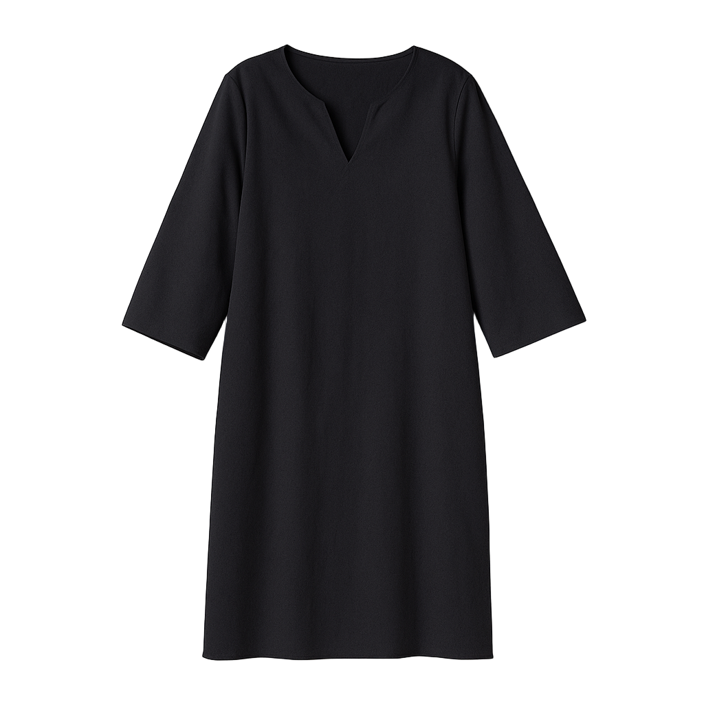Robe d'Automne à Col en V pour Femmes 0