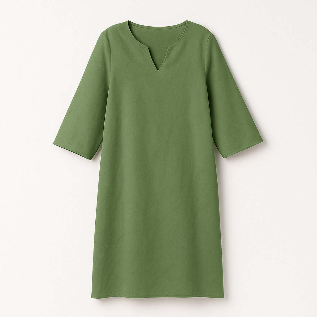 Robe d'Automne à Col en V pour Femmes 1