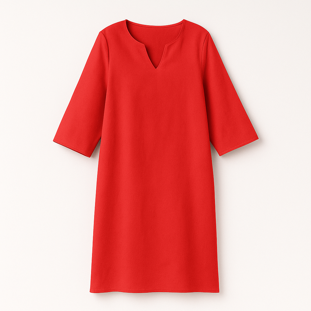 Robe d'Automne à Col en V pour Femmes 4