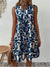 Robe d'Été Femme A-Ligne en Coton Imprimé Floral 1
