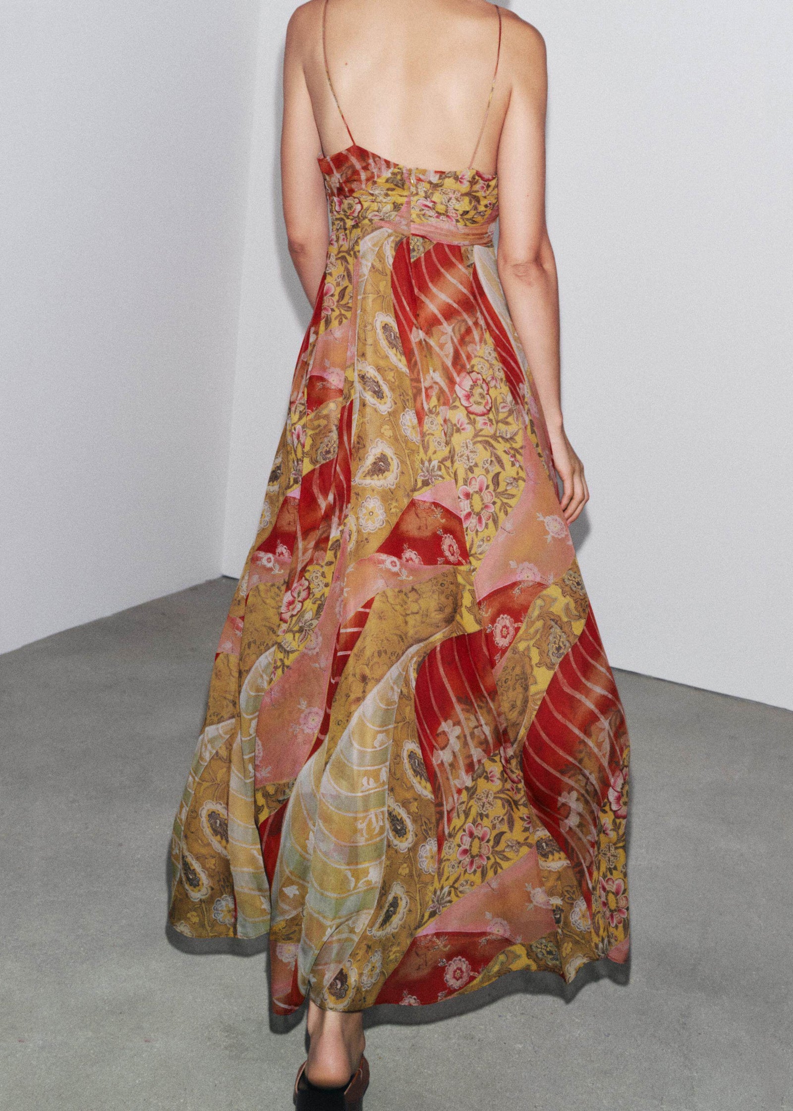 Robe d'Été Femme Bohème Col V Dos Nu 3