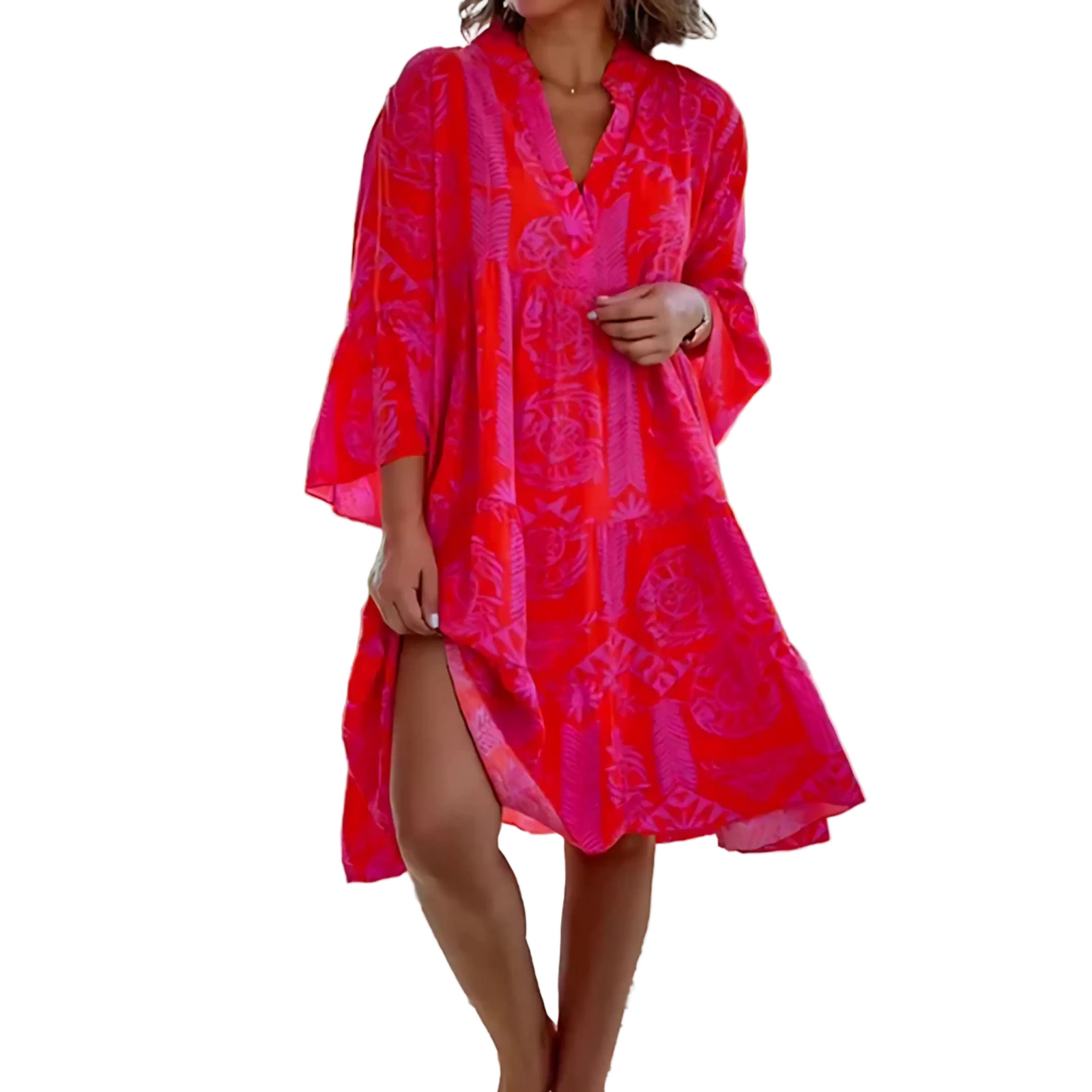 Robe d'Été Femme Fluide Chic pour Journées Ensoleillées 0