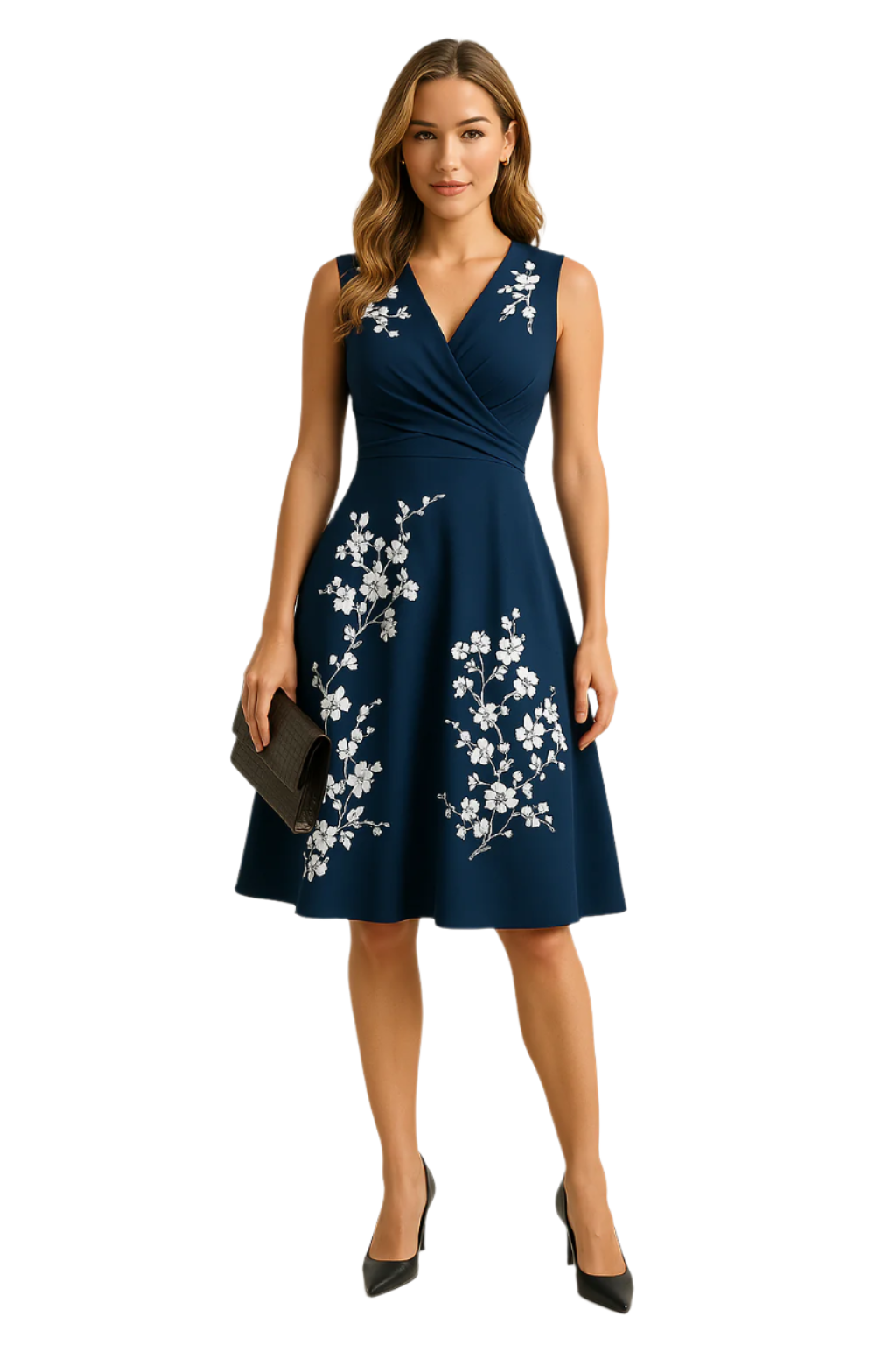 Robe d'Été Femme Midi Chic en Tissu Léger et Respirant 0