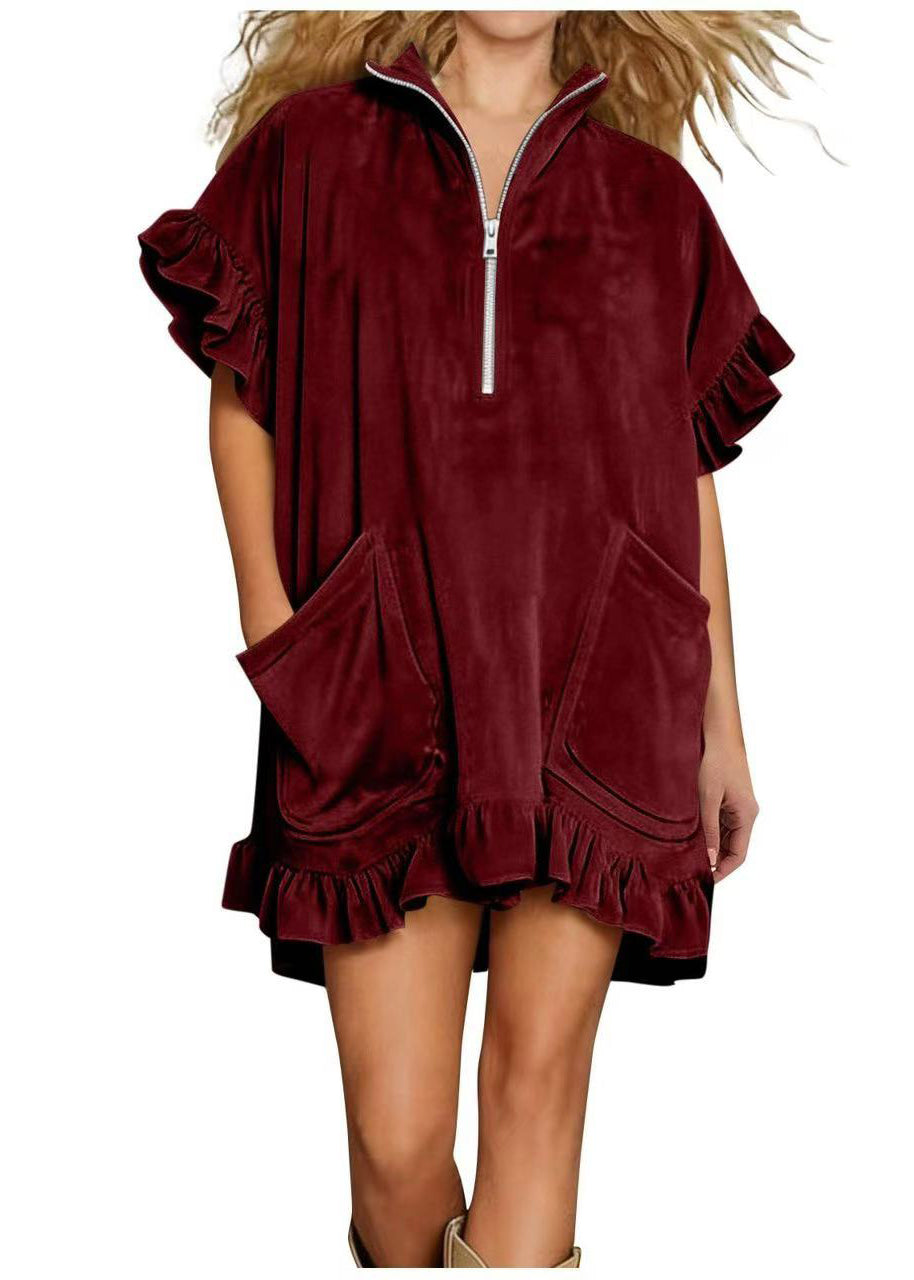 Robe d'Été Longue Femme à Volants 4