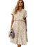 Robe d'Été Vintage Femme à Manches Mi-Longues en Tissu Léger 0