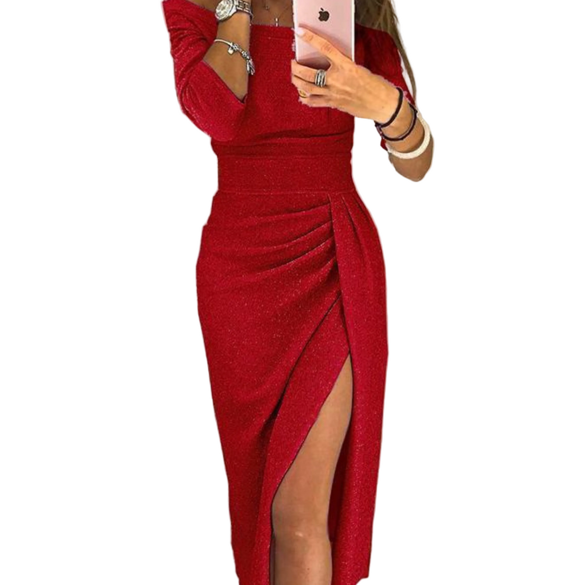 Robe d'Été à Épaules Dénudées pour Femmes 1